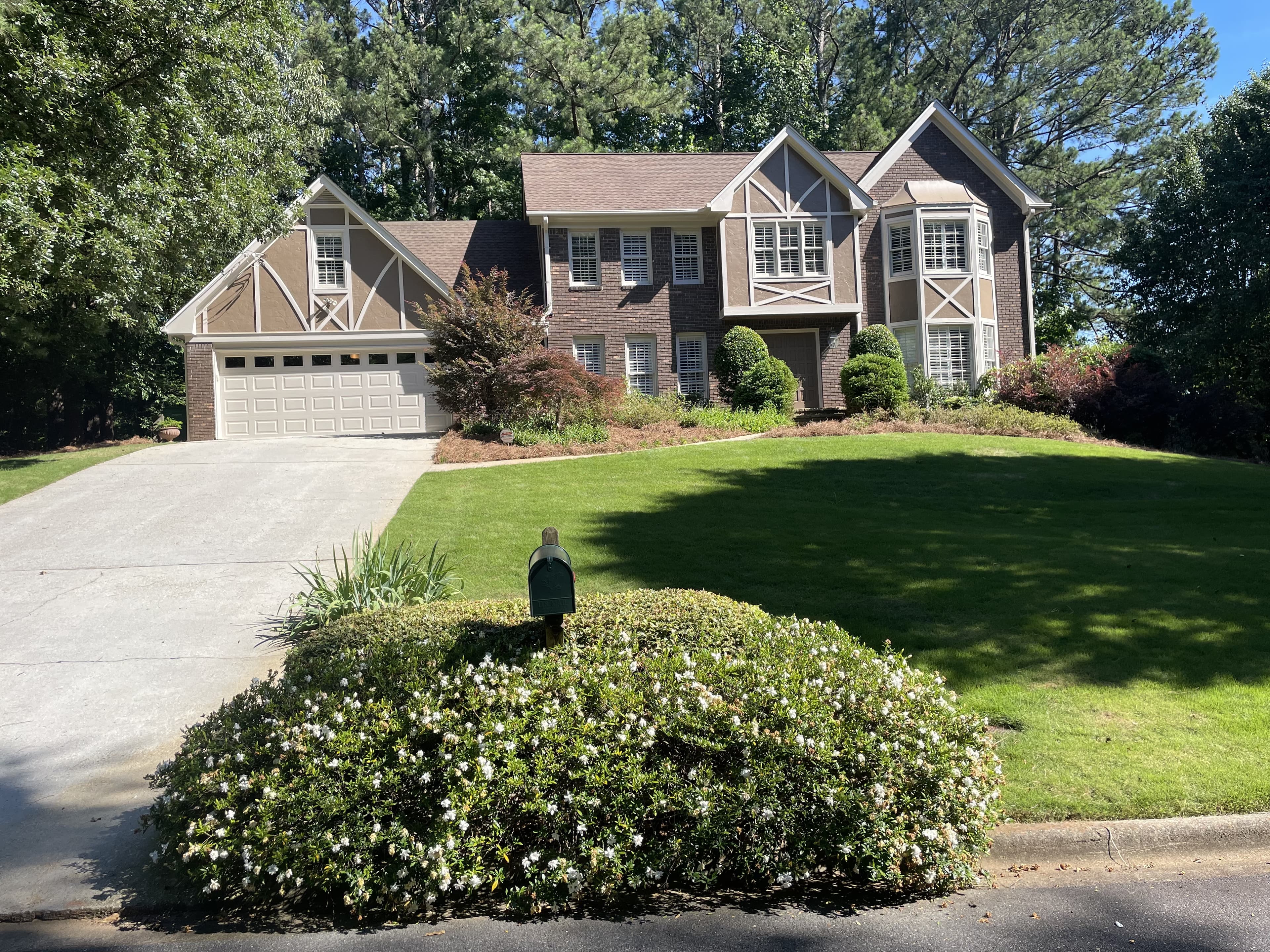 House with beautiful lawn