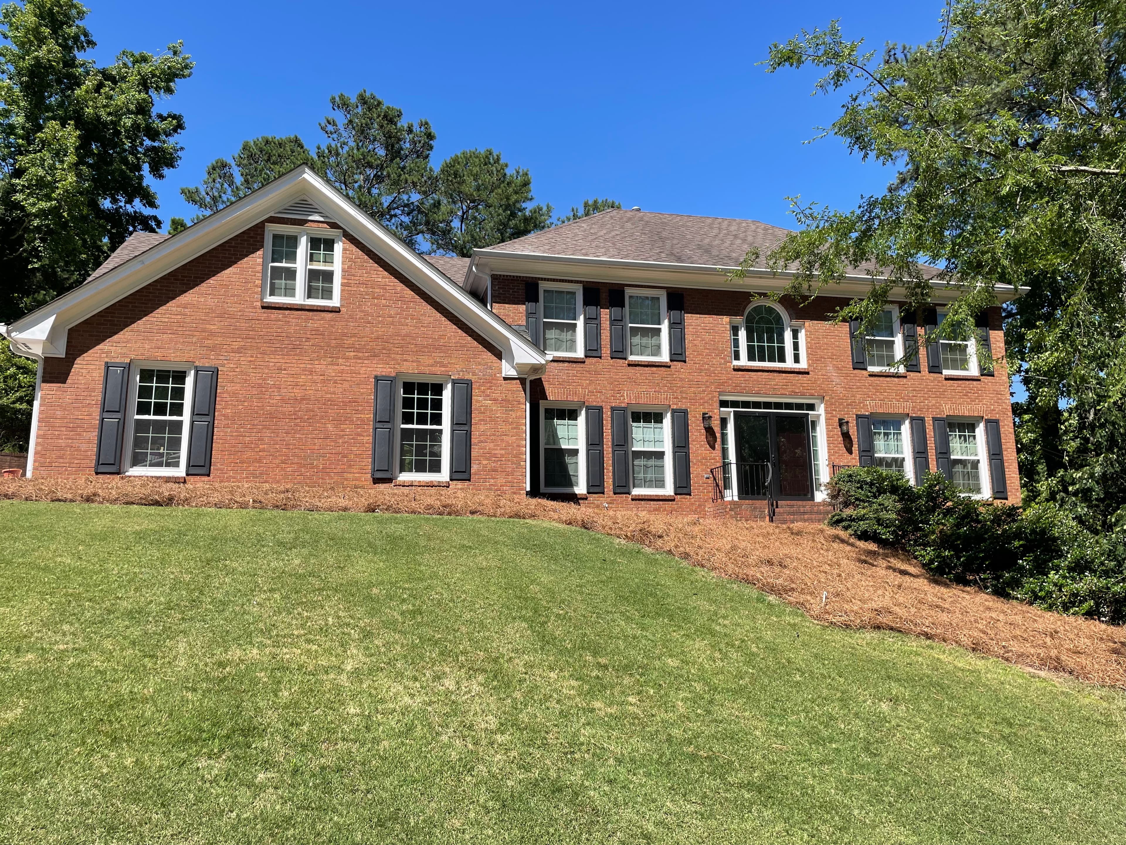 Beautiful house with landscaping